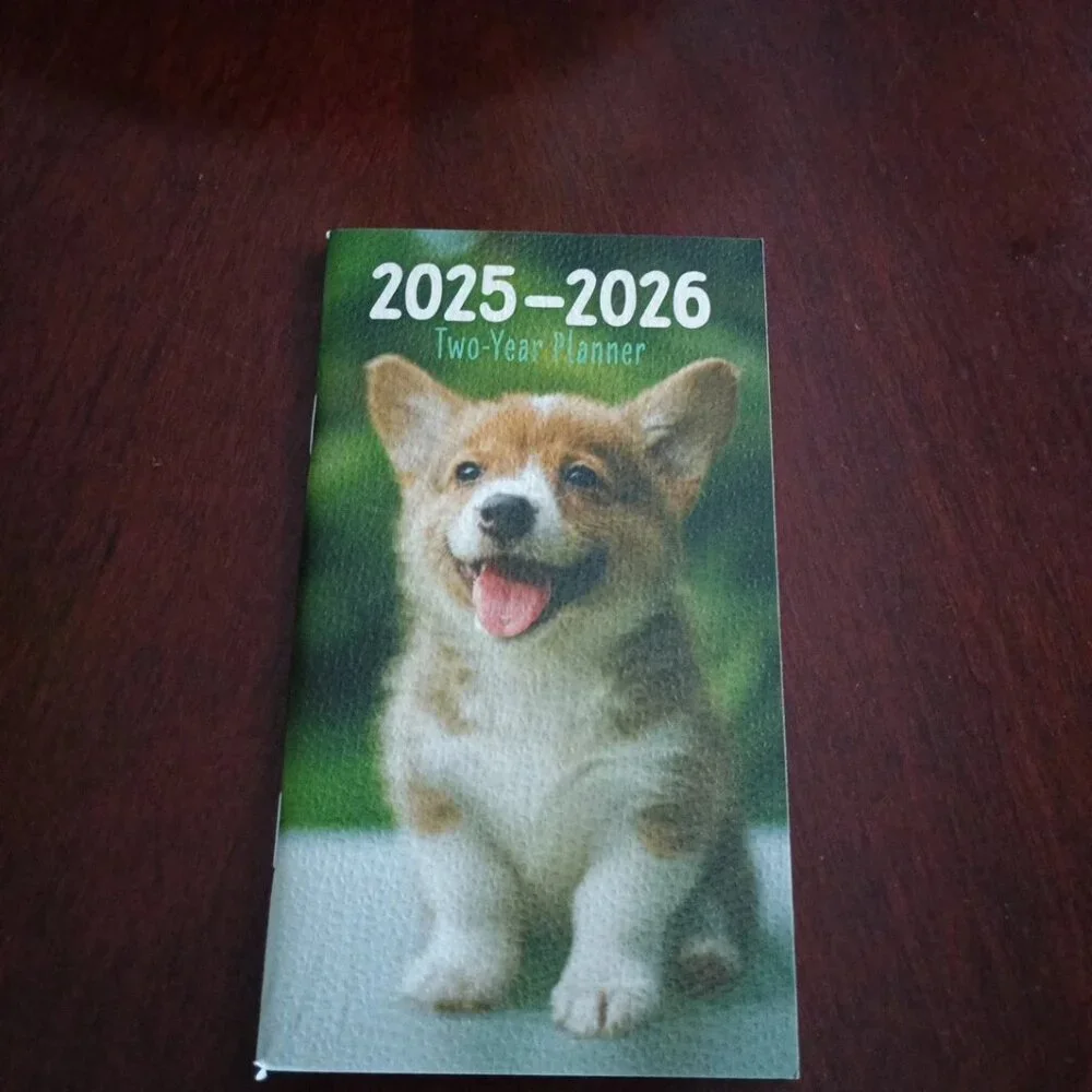 3 dog-themed calendars lot 2025 -2026 pocket planner 16-month 11x10